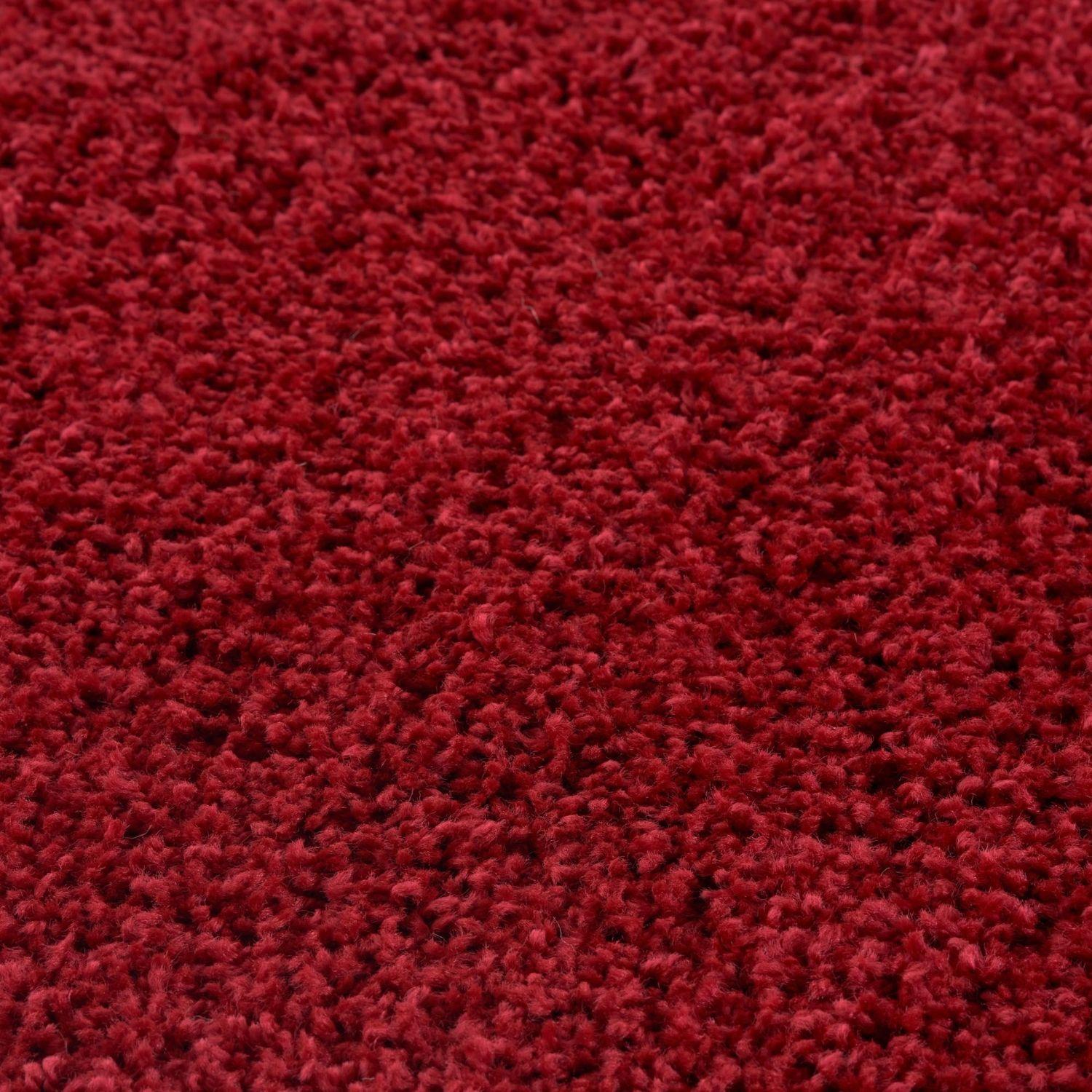 Myshaggy Solid Red Gold Contemporary Rug