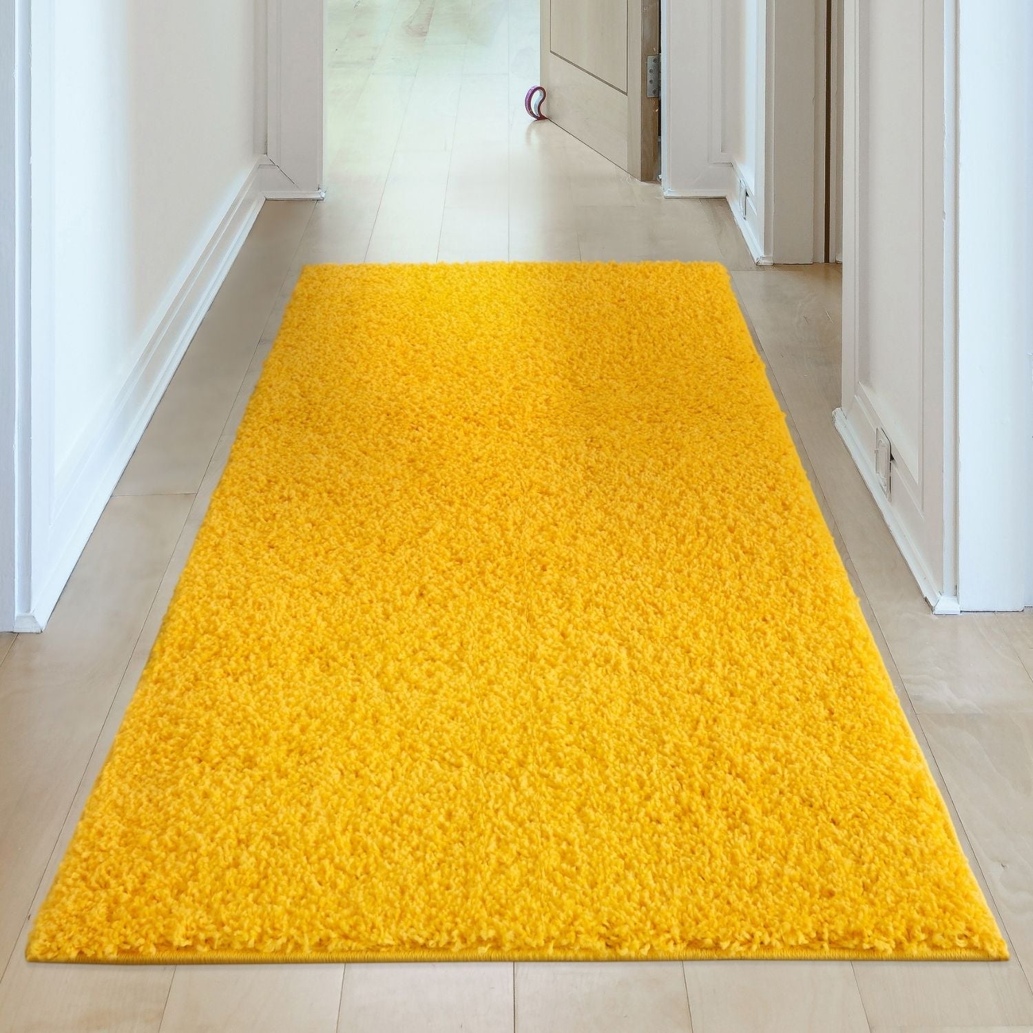 Myshaggy Solid Yellow Natural Contemporary Rug