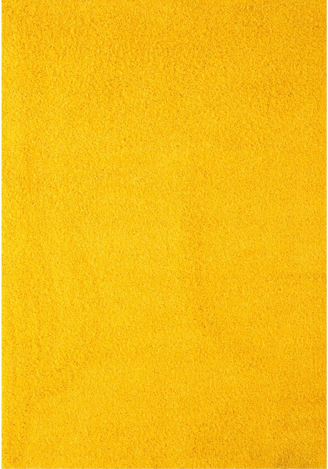 Myshaggy Solid Yellow Natural Contemporary Rug