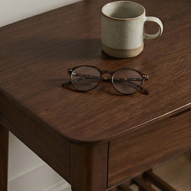 Norway Dark Walnut Bedside Table