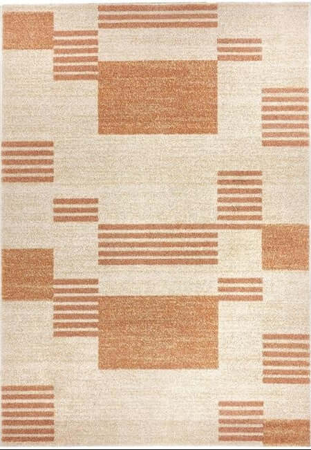 Nomad Rug Abstract Design Beige Contemporary