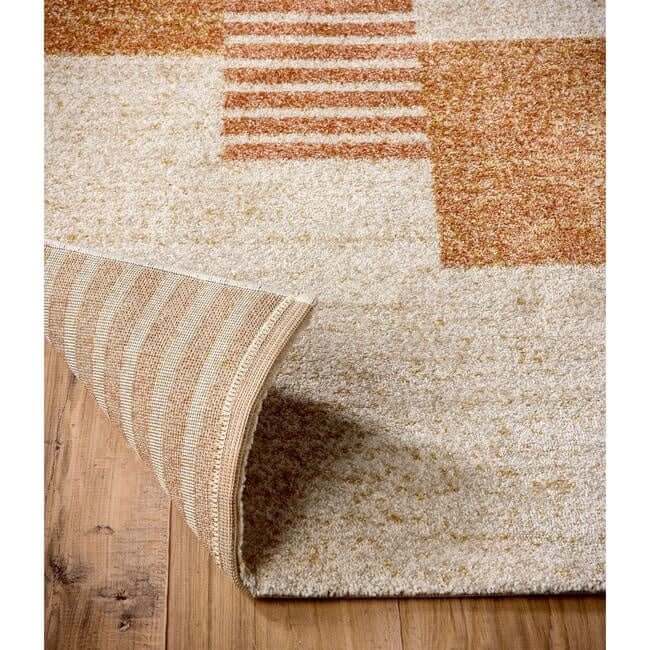Nomad Rug Abstract Design Beige Contemporary