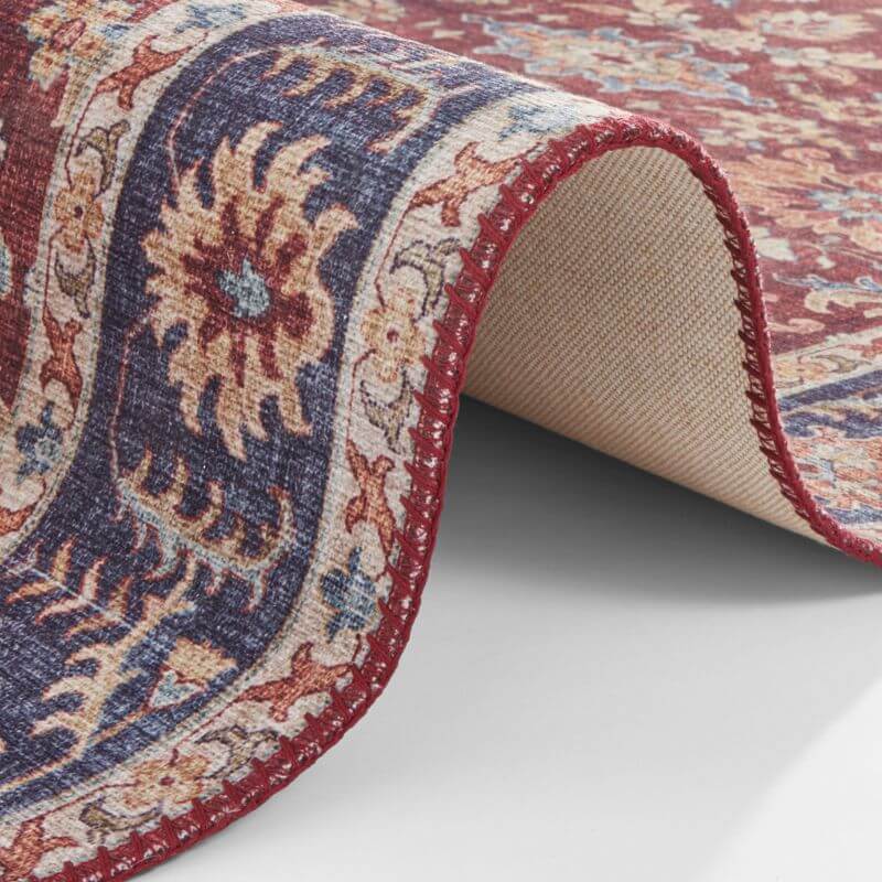 Oriental Vivana Cotton Red Contemporary Rug