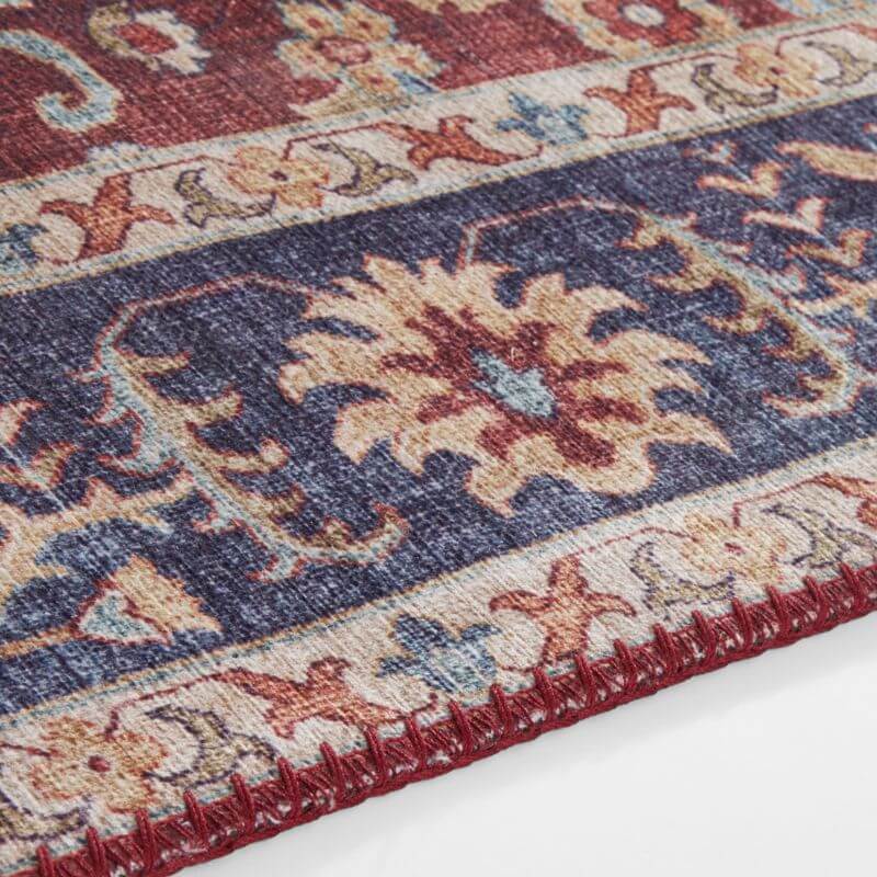 Oriental Vivana Cotton Red Contemporary Rug