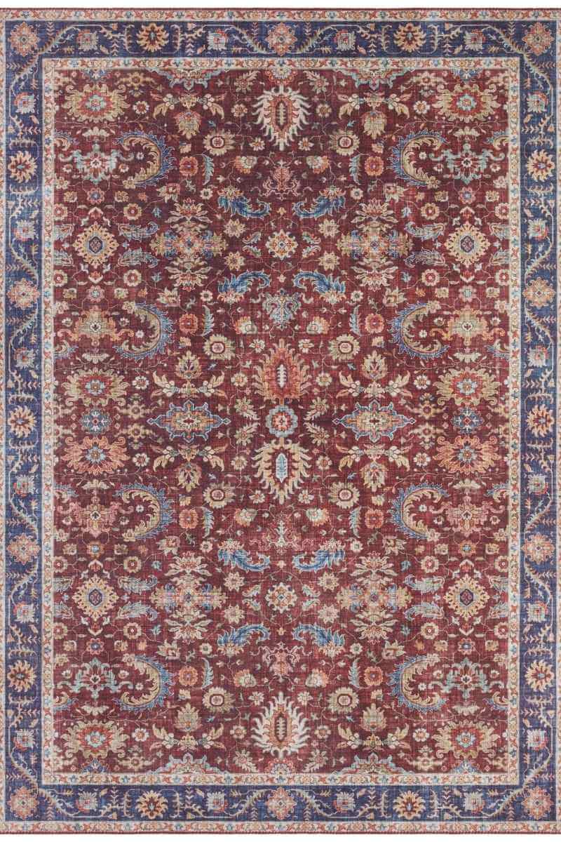 Oriental Vivana Cotton Red Contemporary Rug