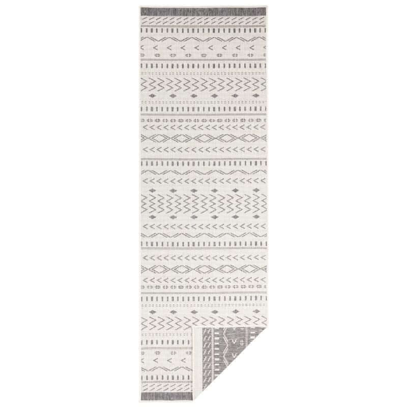 Kuba Reversible Indoor-Outdoor Natural Scandinavian Rug
