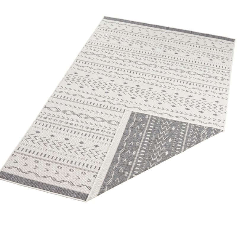 Kuba Reversible Indoor-Outdoor Natural Scandinavian Rug