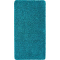 Washable Teal Shaggy Contemporary Rug