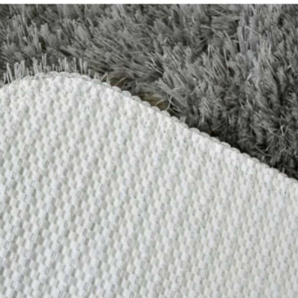 Soft Washable Grey Shaggy Rug