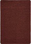 Washable Ox Red Shaggy Rug