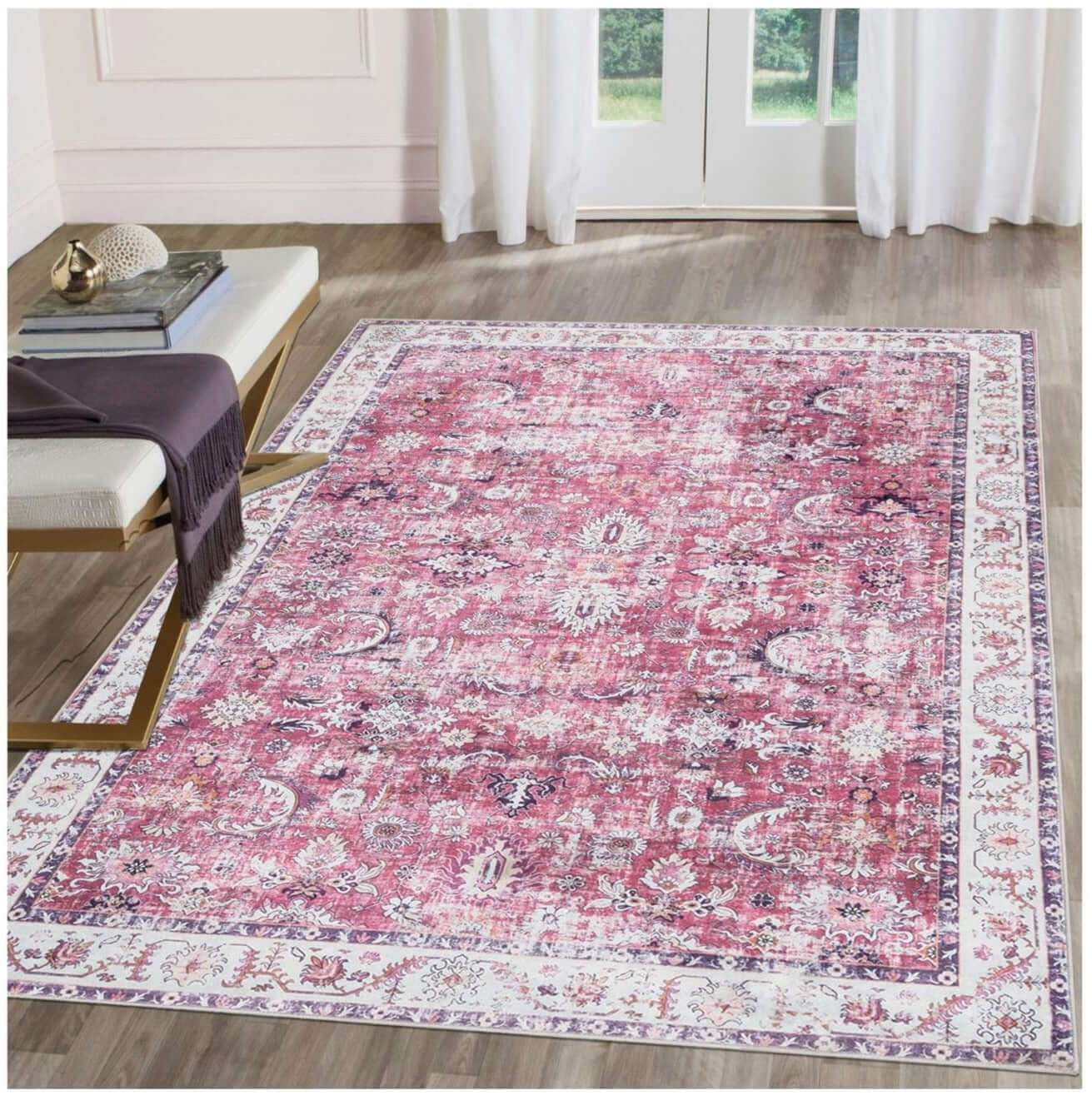 Rada Vintage Washable Contemporary Rug