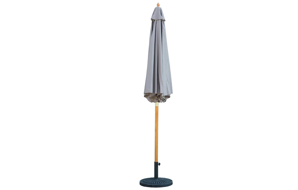Bali Grey Wooden Parasol