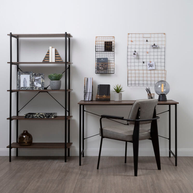 Bradbury Dark Oak Veneer Top Desk