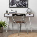 Bradbury Two Drawer Light Oak Veneer Desk