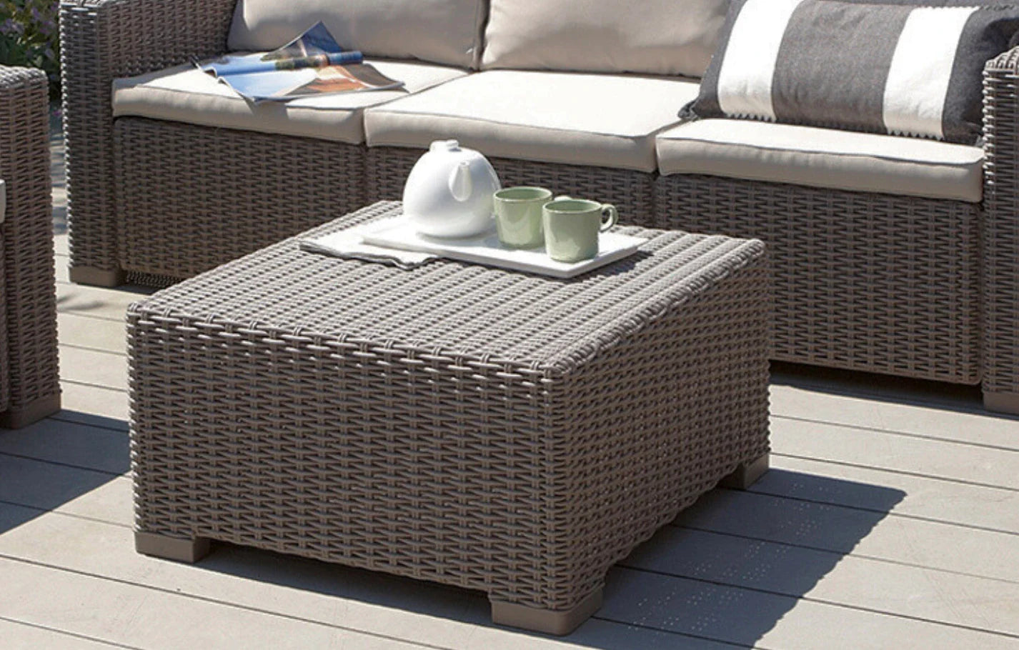 Keter California Taupe Rattan Coffee Table