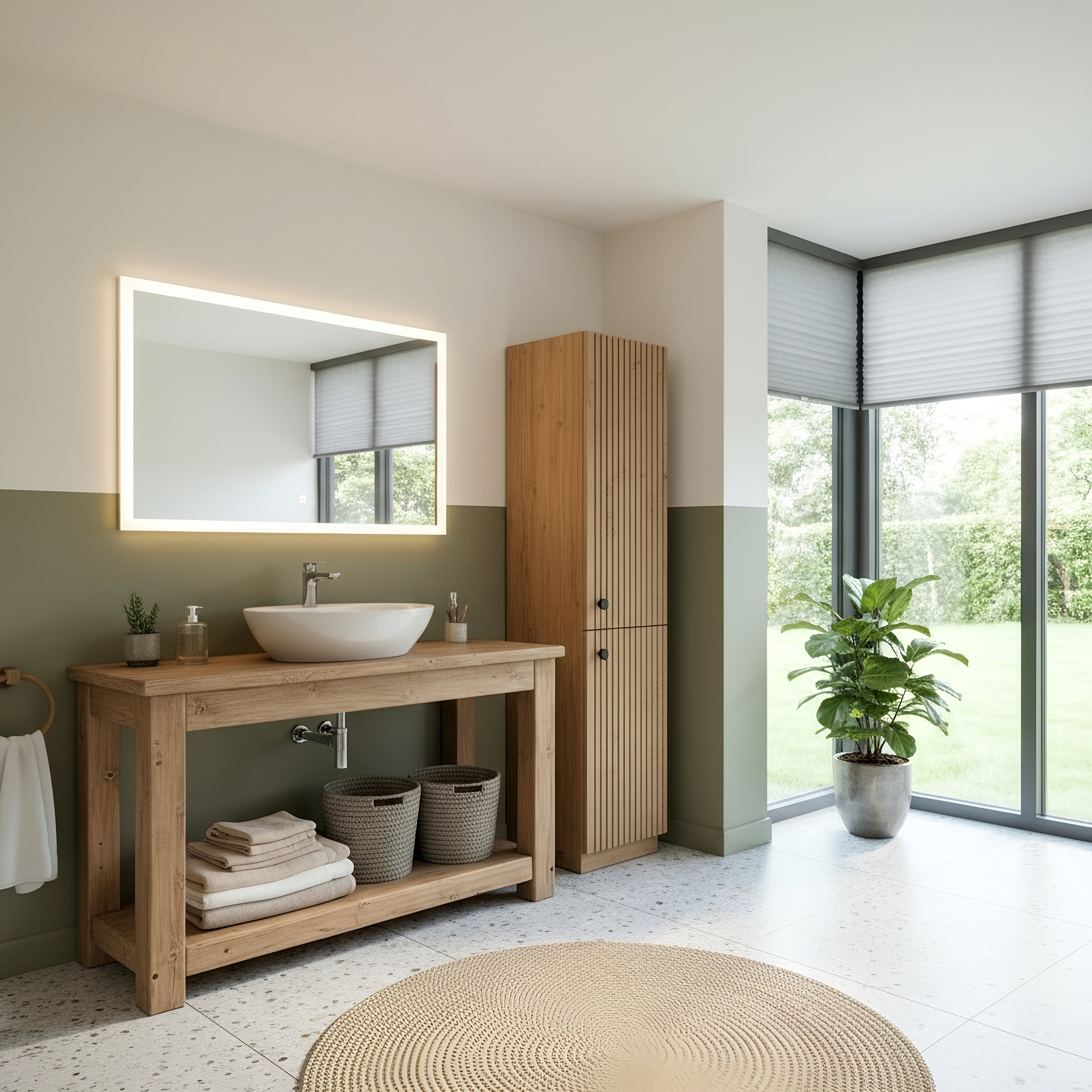 TORO Solid Wood Bathroom Vanity Cabinet