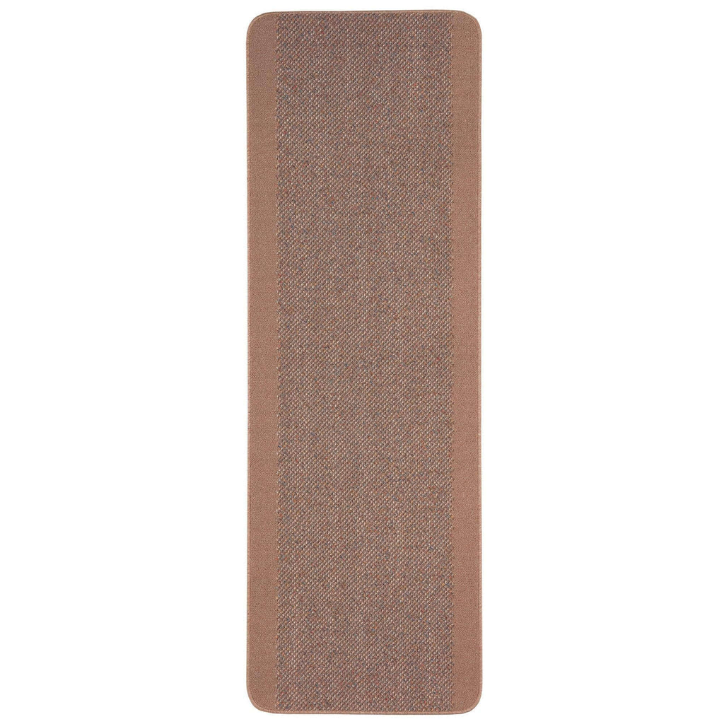Washable Designer Bordered Beige Rug