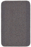 Washable Bordered Dark Grey Rug