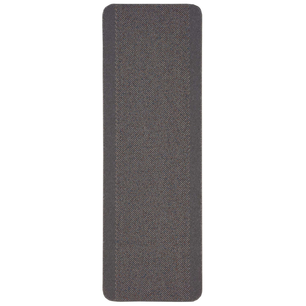 Washable Bordered Dark Grey Rug