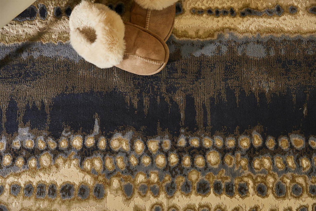 Batik Multicolour Abstract Polyester Rug