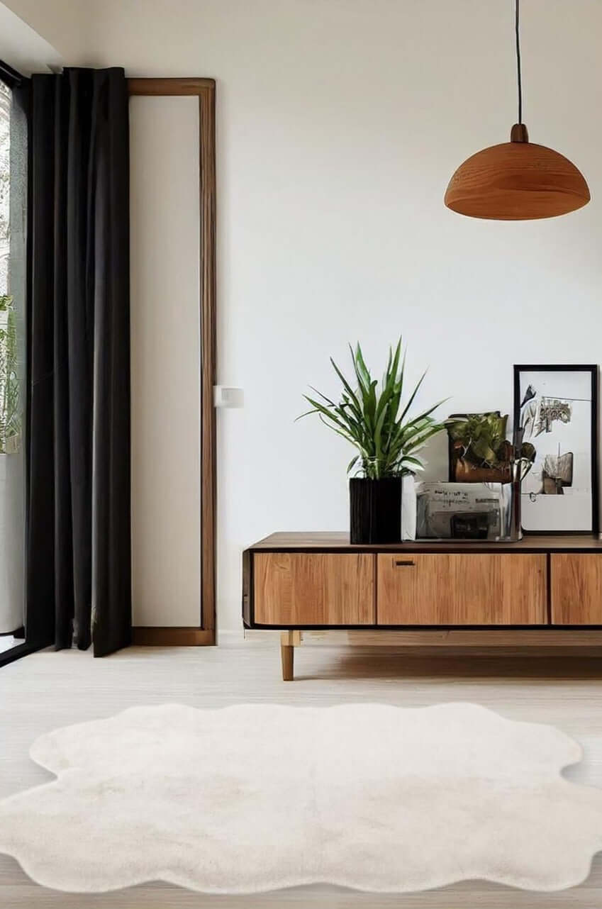 Luxury White Fur Rug