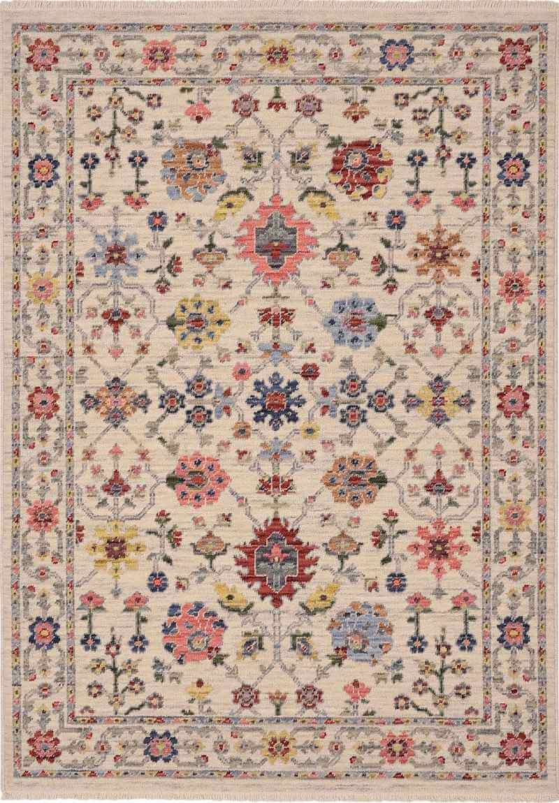 Nomad Floral Persian-Style Wool Contemporary Rug