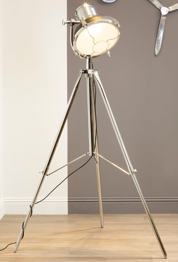 Industrial Revolution Matt Black Floor Lamp