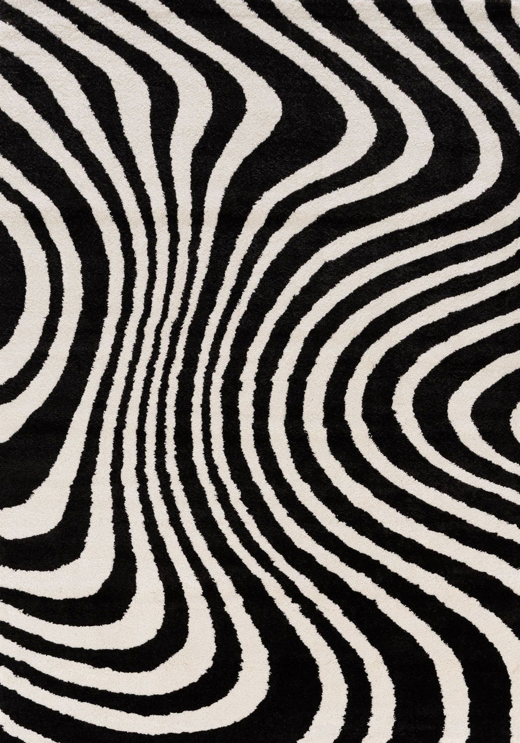 Joli Striped Black & White Rug