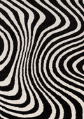 Joli Striped Black & White Rug