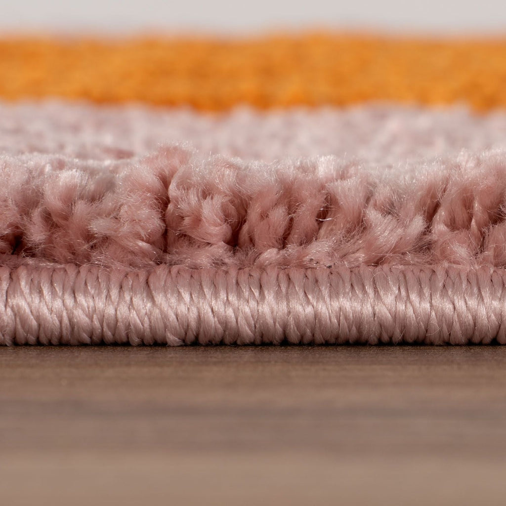 Joli Striped Orange & Pink Rug