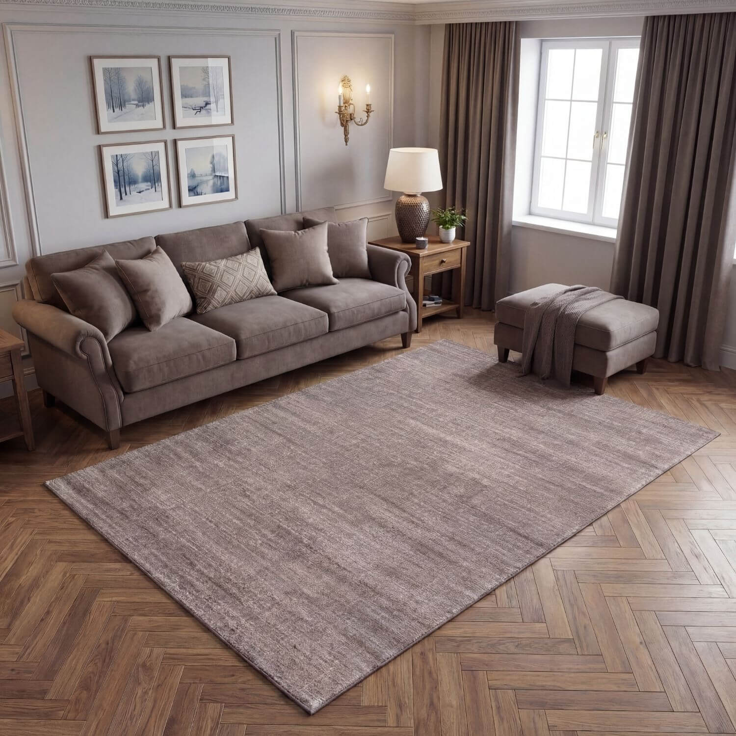 Montana Beige Jute Natural Contemporary Rug