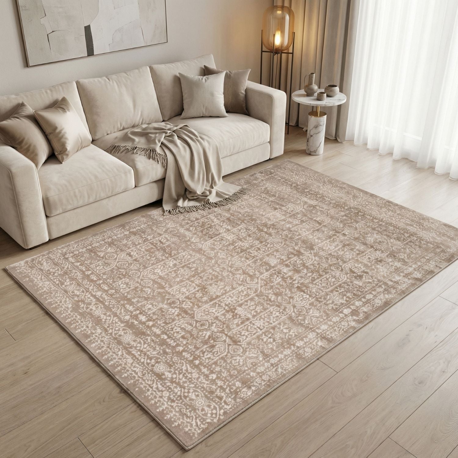 Montana Beige Contemporary Rug