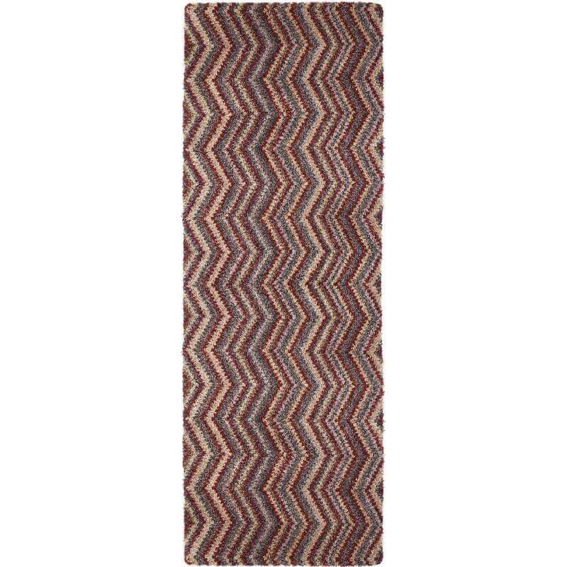 Washable Mat Chevron Design Cotton