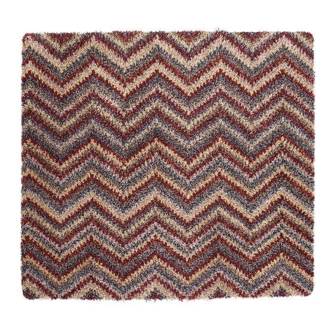 Washable Mat Chevron Design Cotton