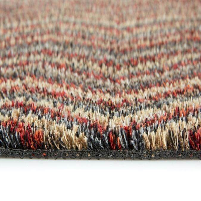 Washable Mat Chevron Design Cotton