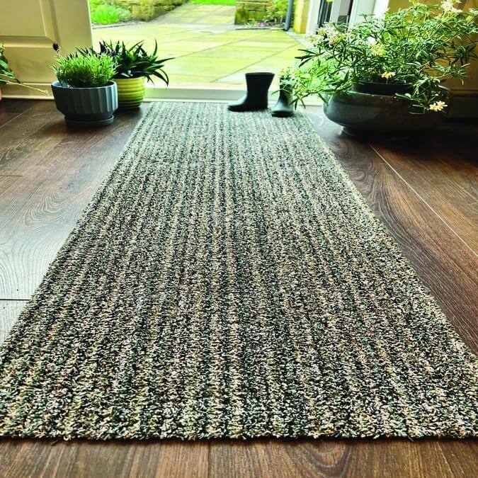 Washable Mat Stripe Design In Multicolour