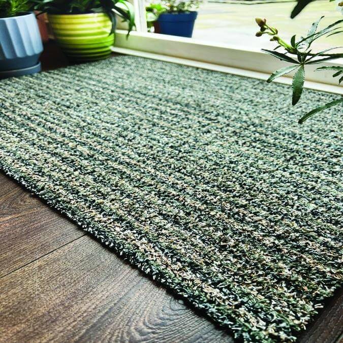 Washable Mat Stripe Design In Multicolour