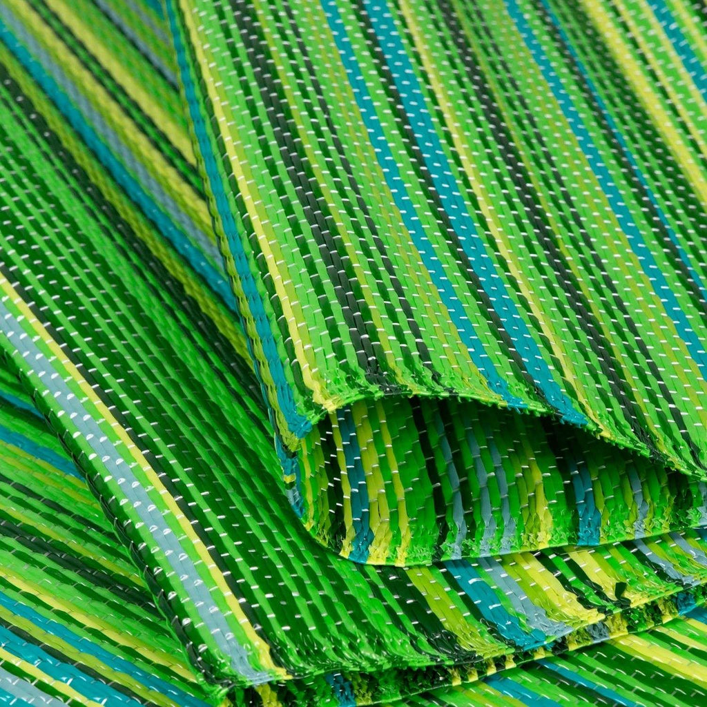 Rainbow Outdoor Rug Green