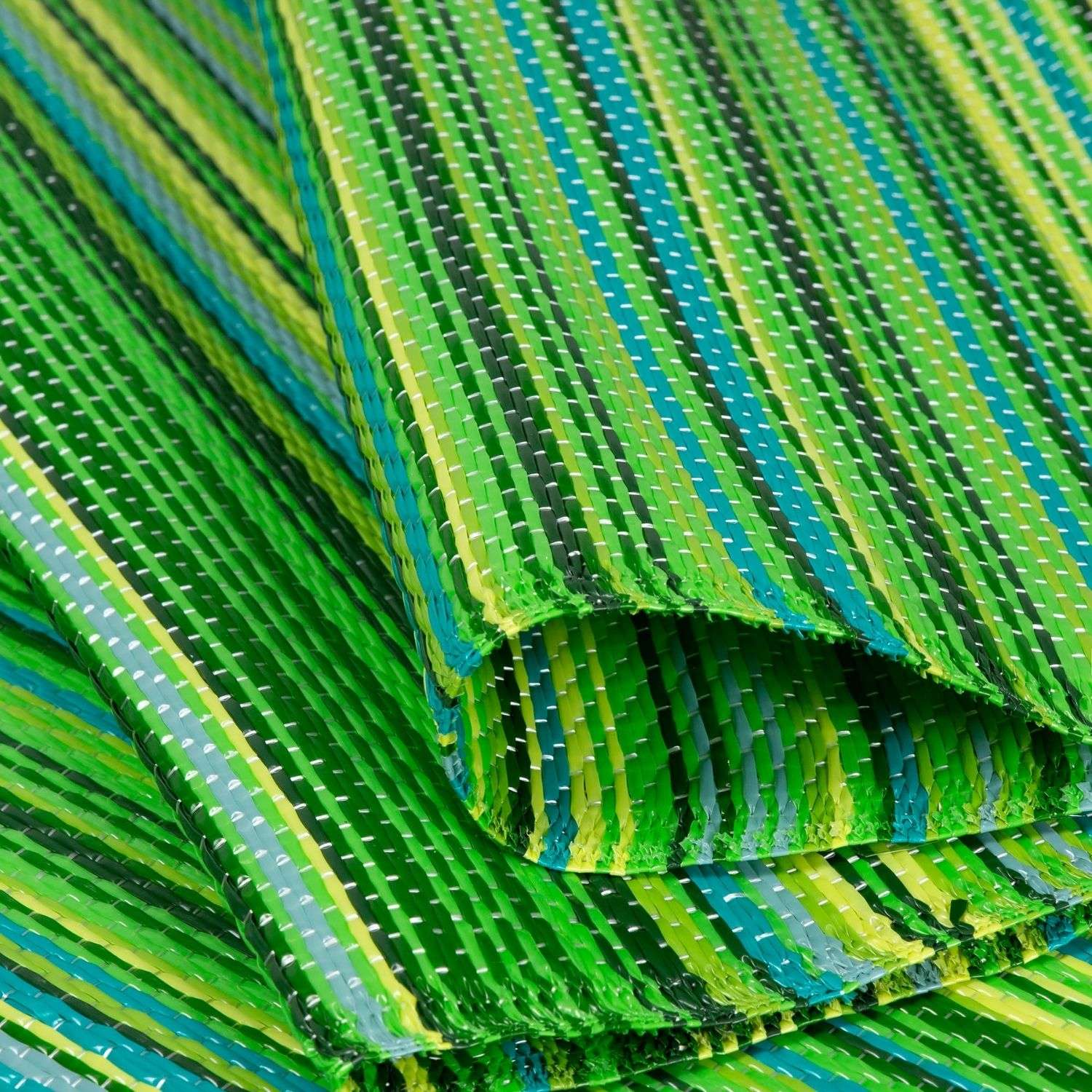 Rainbow Outdoor Rug Green
