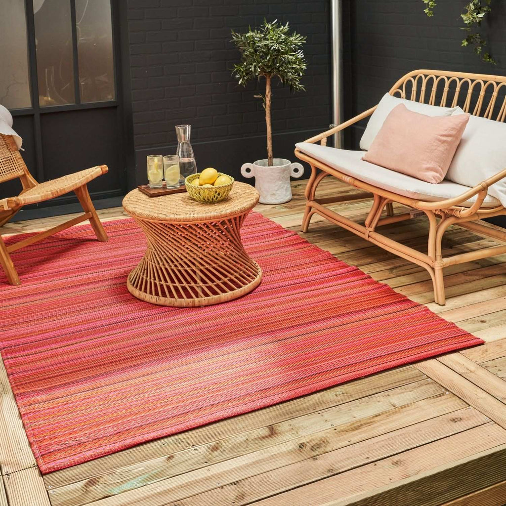Rainbow Outdoor Rug Terra Rattan Contemporary