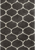 Moroccan Dark Grey Shaggy Rug