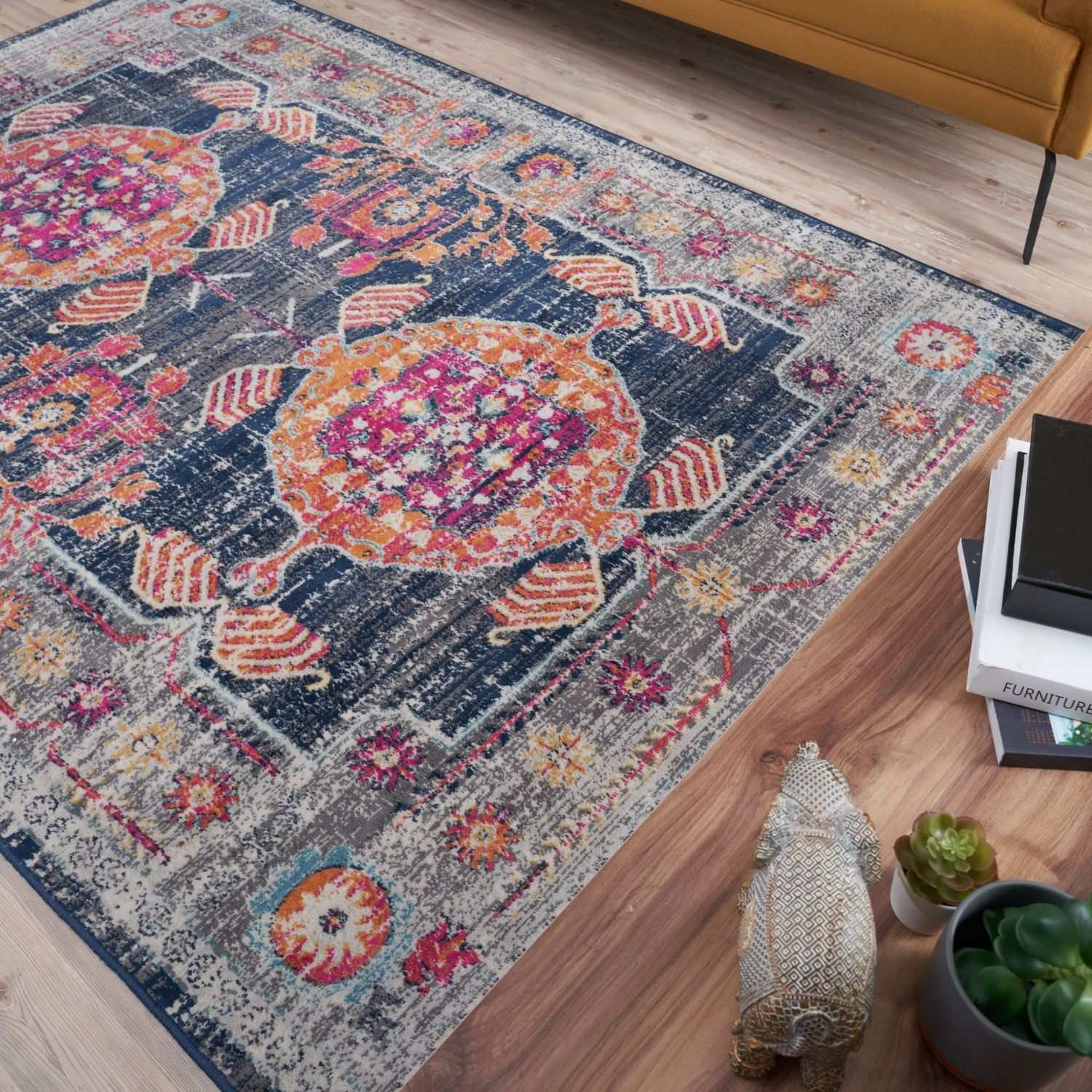 Marrakech Vintage Multicolour Rug Modern