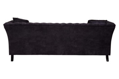 3 Seat Grey Velvet Sofa, Sabrina