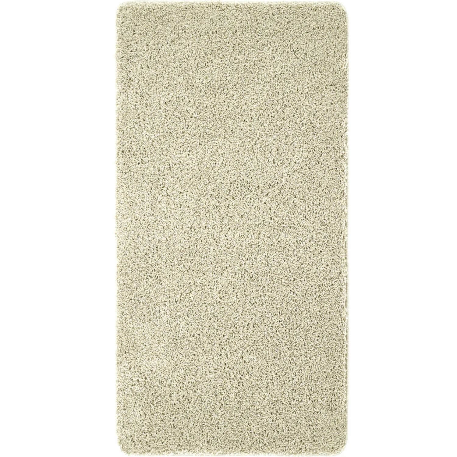 Washable Stone Shaggy Natural Rug