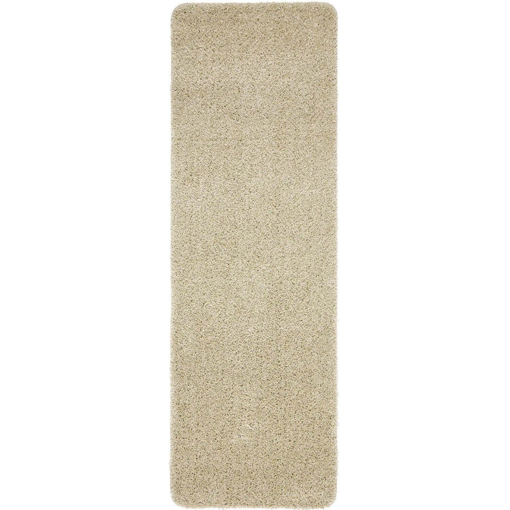 Washable Stone Shaggy Natural Rug