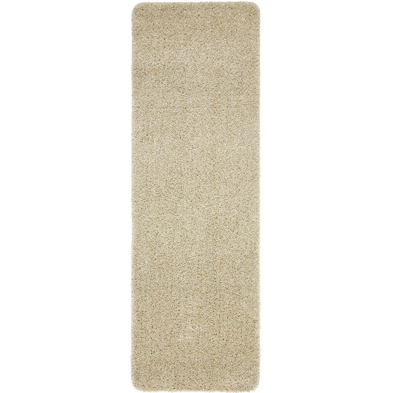 Washable Stone Shaggy Natural Rug