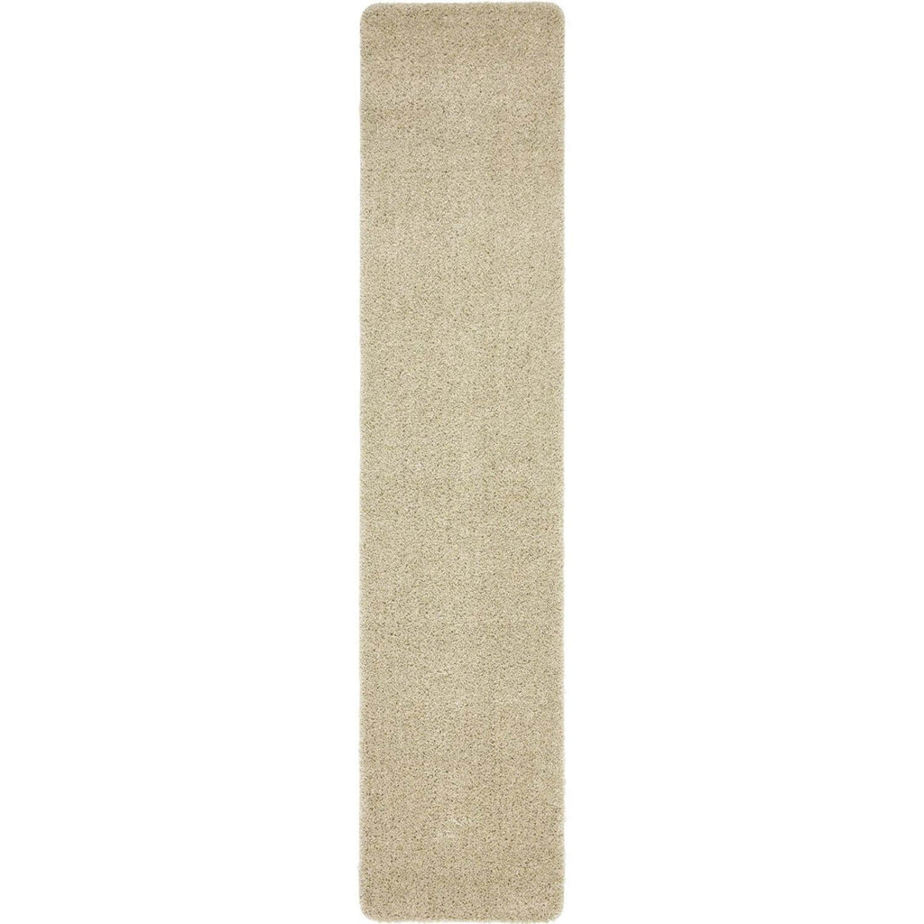 Washable Stone Shaggy Natural Rug