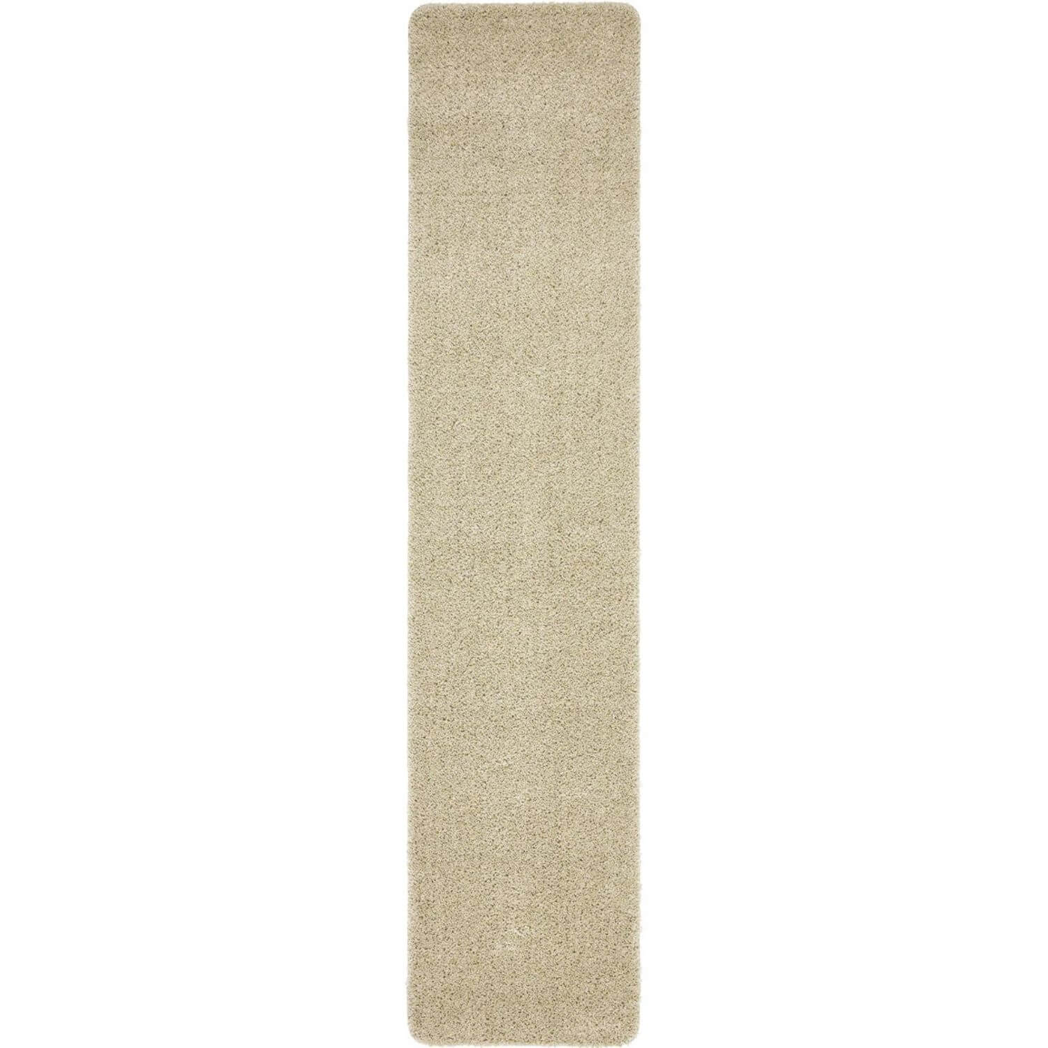 Washable Stone Shaggy Natural Rug