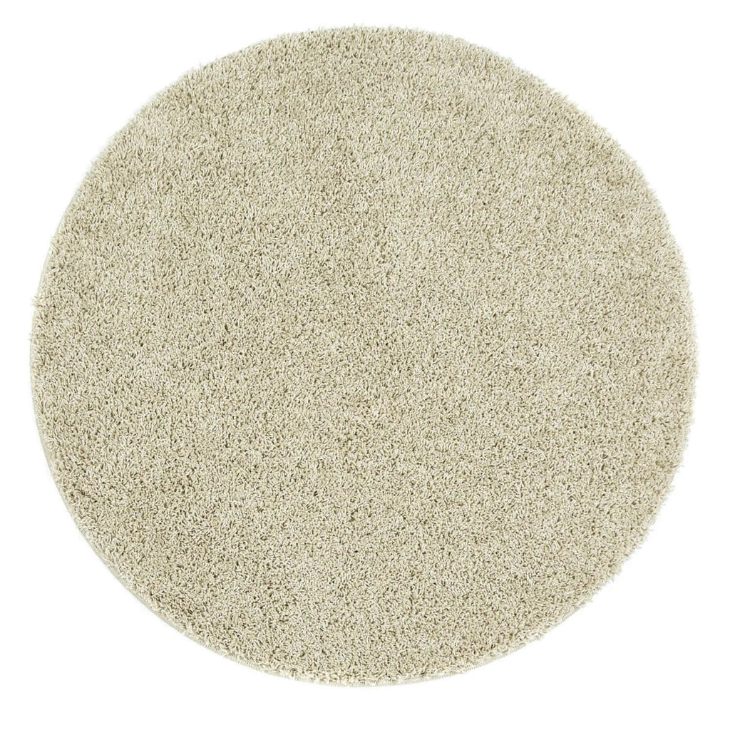 Washable Stone Shaggy Natural Rug
