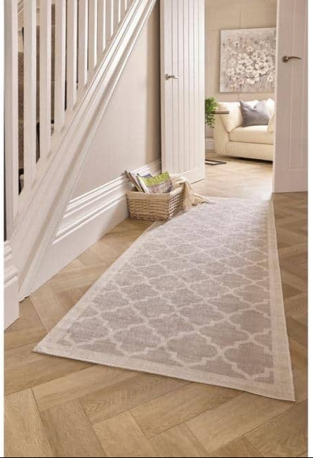 Washable Rug Eterna Beige Cotton Contemporary